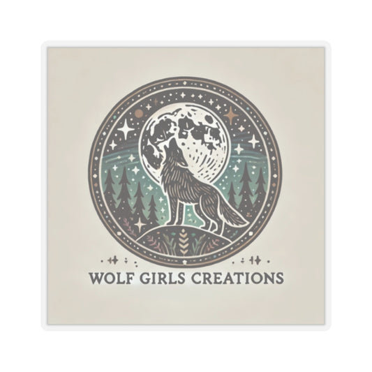 Wolf Girls Creations Kiss-Cut Stickers – Nature-Inspired Decor for Adventurers